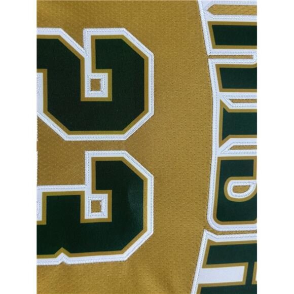 NWT LeBron James #23 Irish Gold High School Throwback Basketball Jersey - Picture 4 of 5